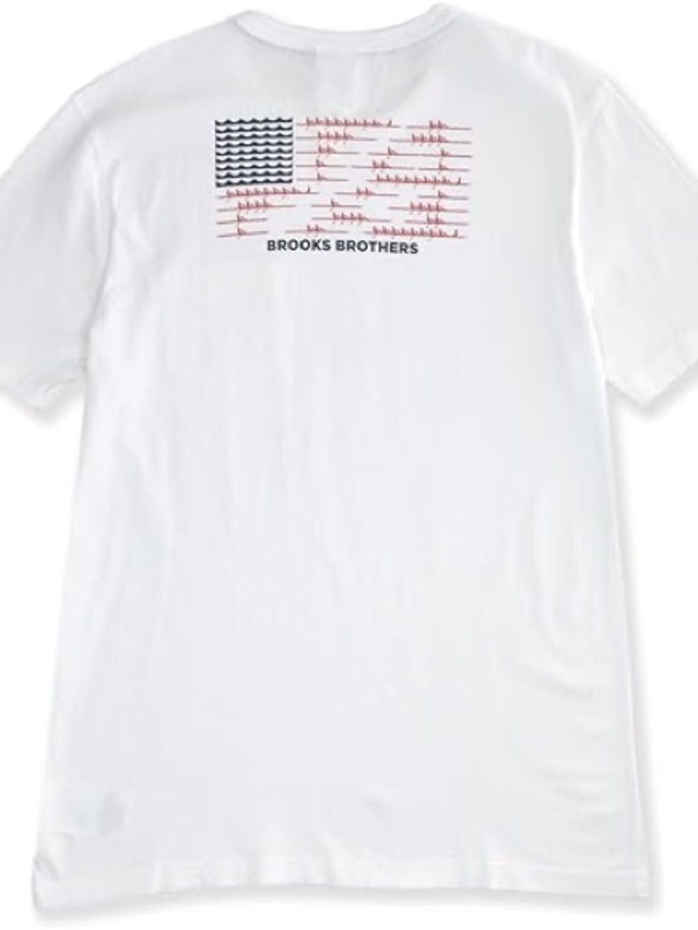 Brooks Brothers rowing theme pocket t shirt sz M